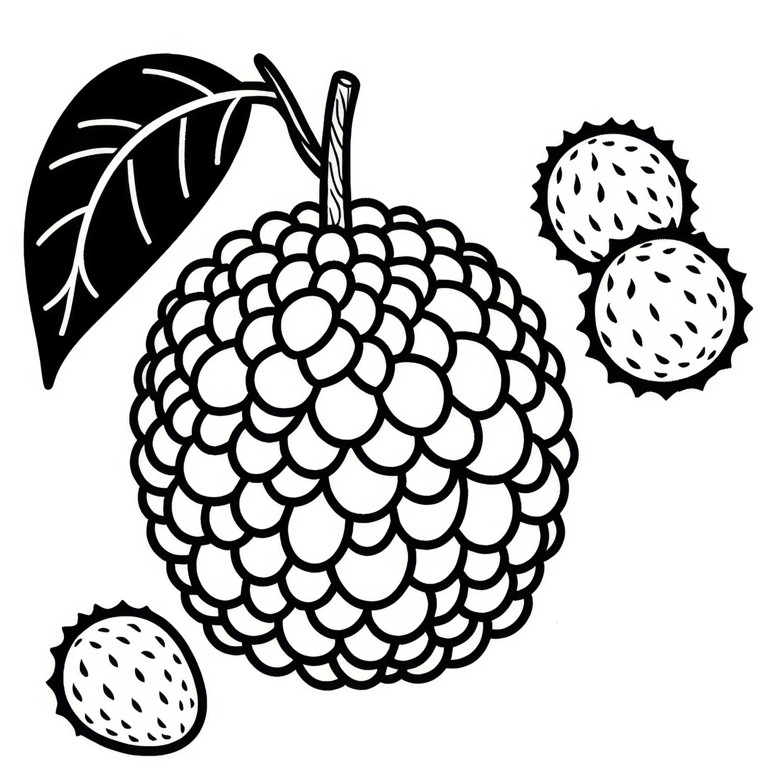 Cempedak Ausmalbild Gratis