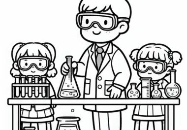 Chemiker: kostenlose Ausmalbilder