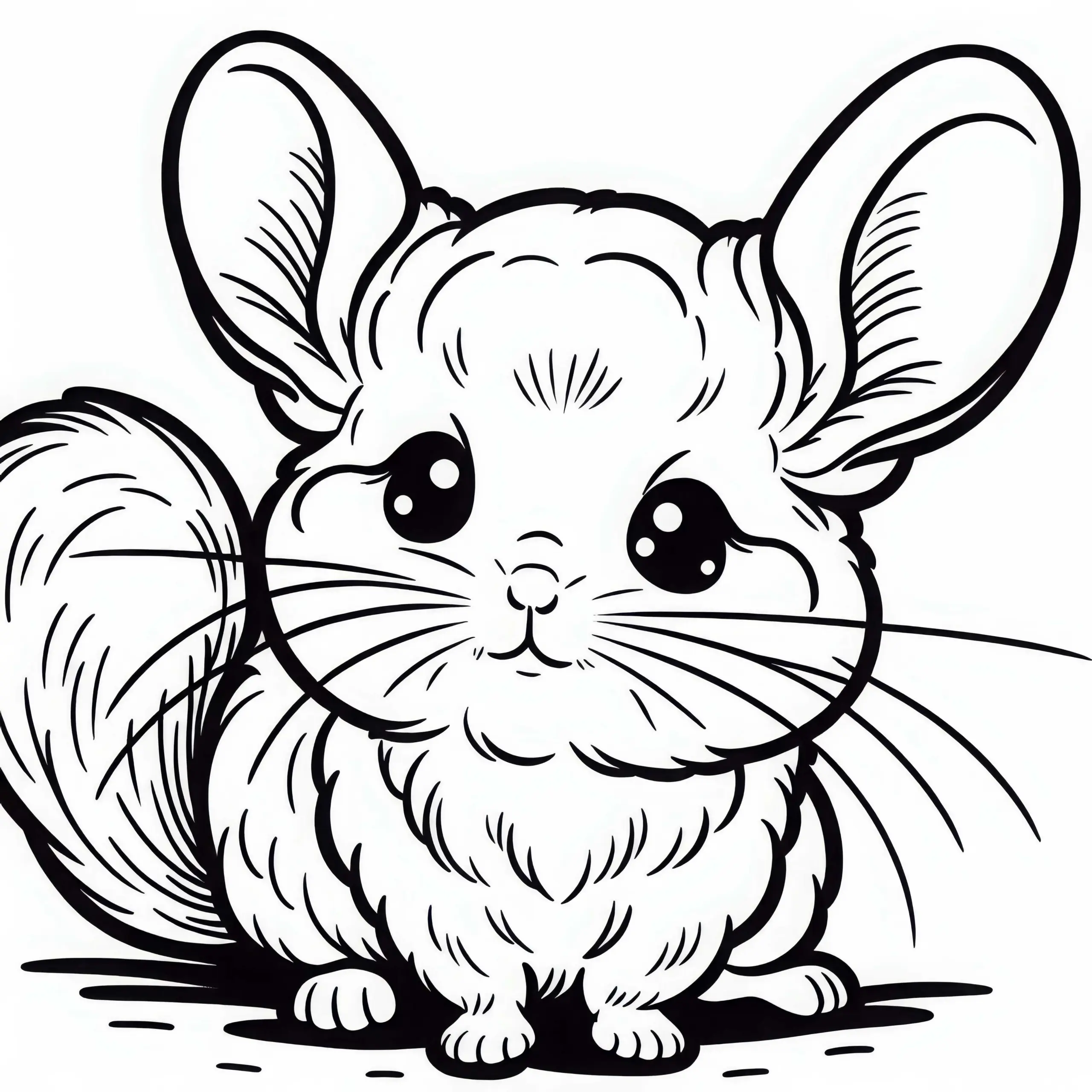 Chinchilla Ausmalbild Kostenlos