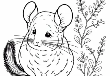 Chinchillas: kostenlose Ausmalbilder