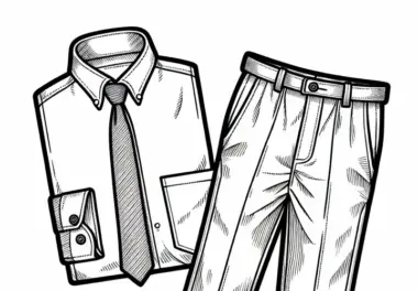 Chinohose Ausmalbild – Kleidung Kostenlos