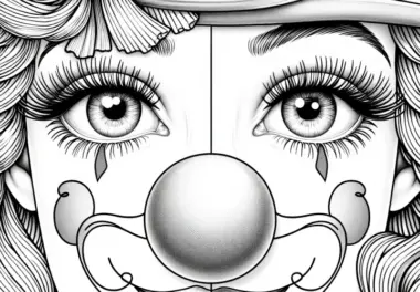 Clown Ausmalbild – Detailreich und Gratis