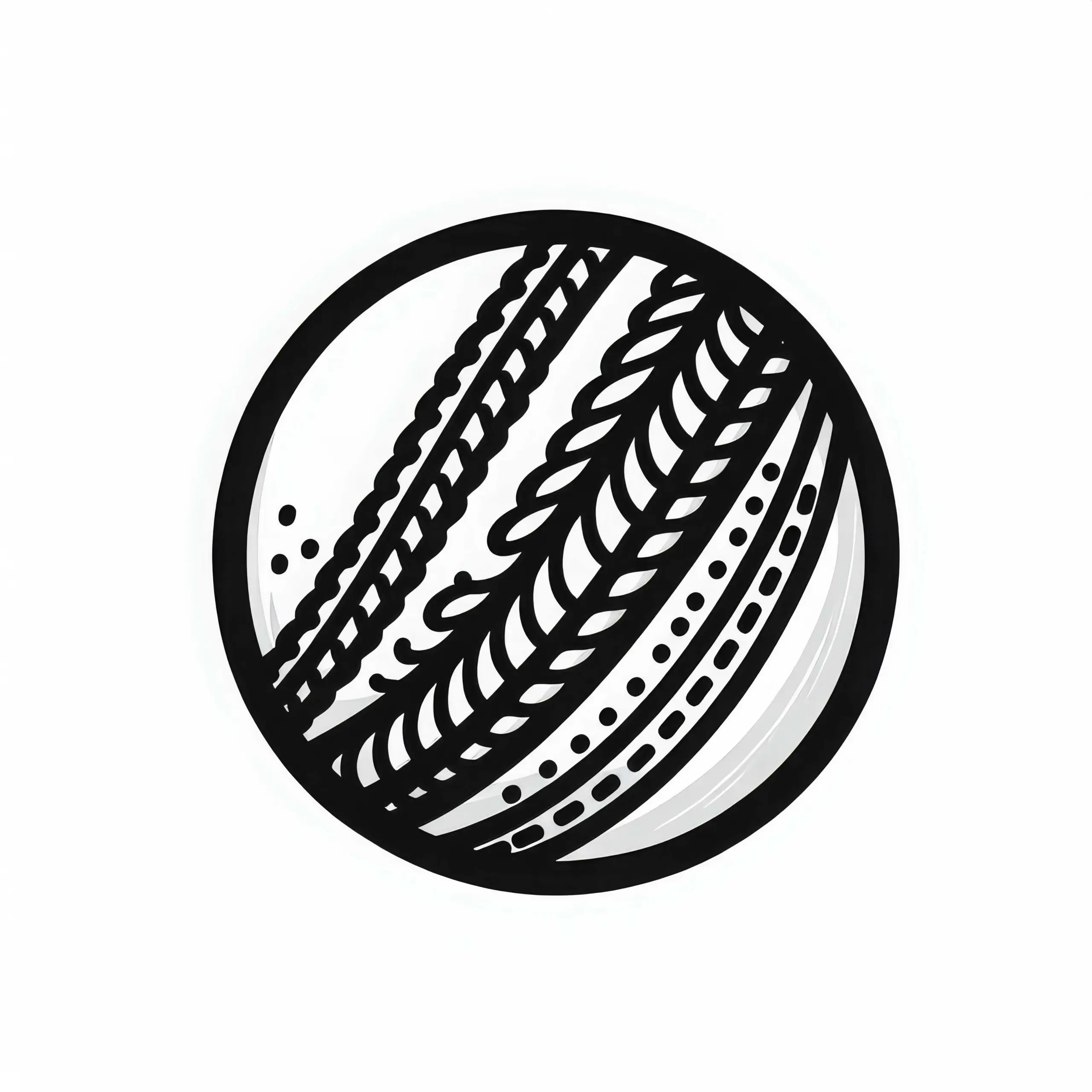 Cricket Ball Ausmalbild kostenlos