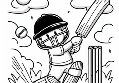 Cricket: kostenlose Ausmalbilder