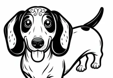 Dackel Teckel Malvorlage Hund Kostenlos