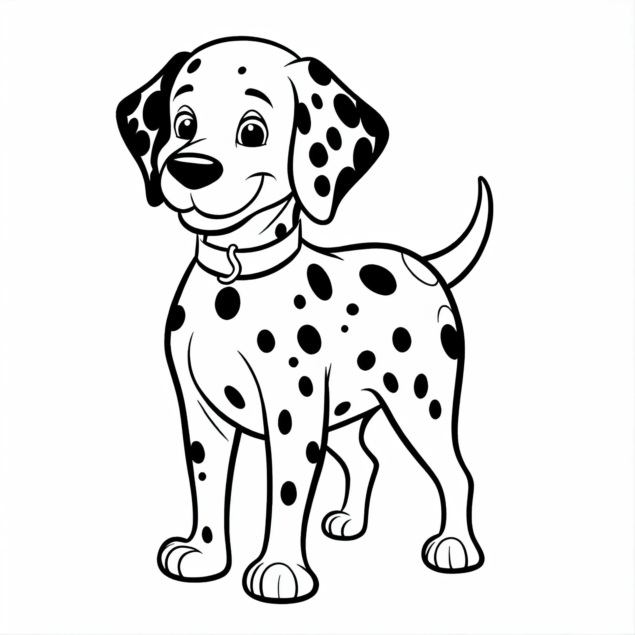 Dalmatiner Ausmalbild Hund Gratis