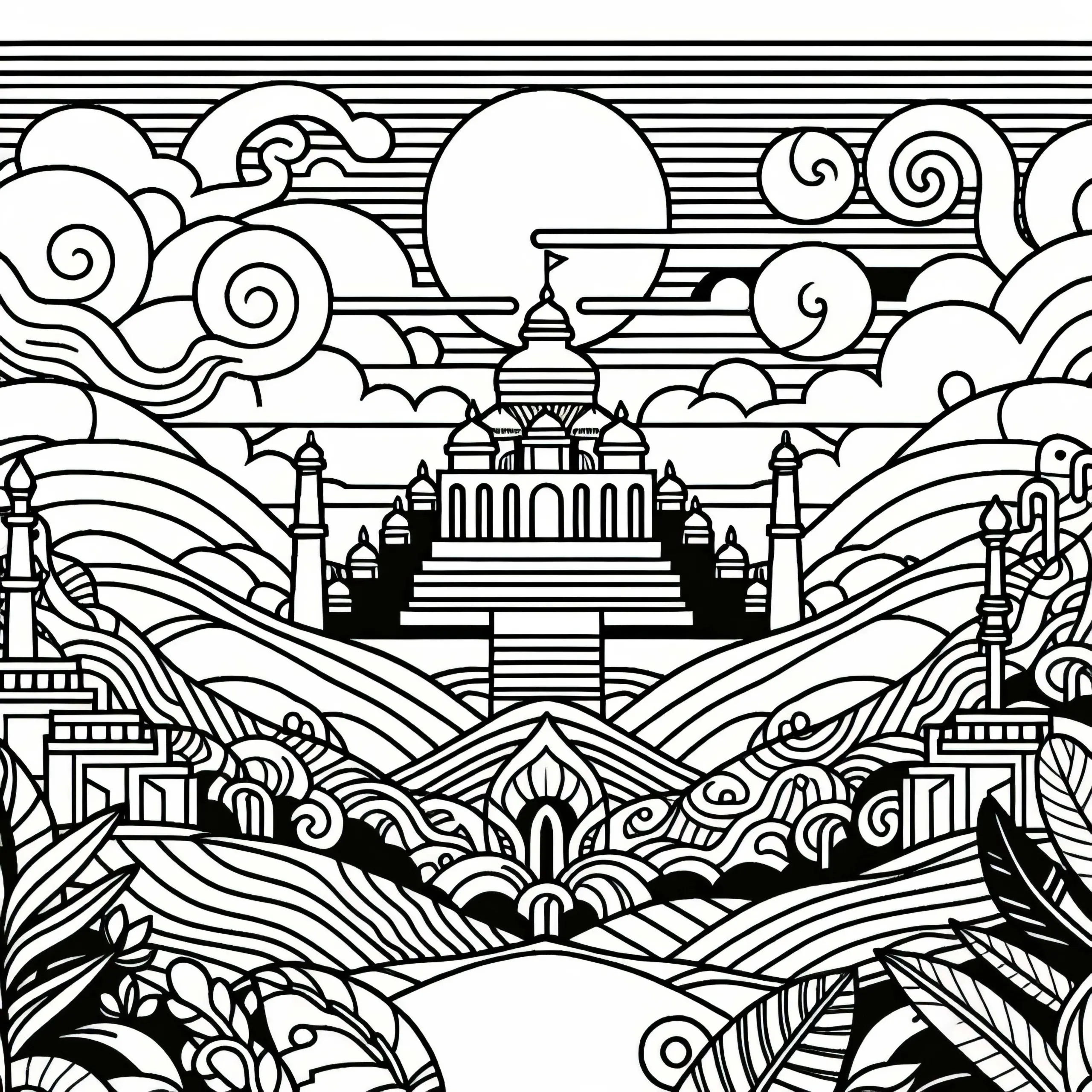 Denkmal Malvorlage Kostenlos (Ausmalbild)