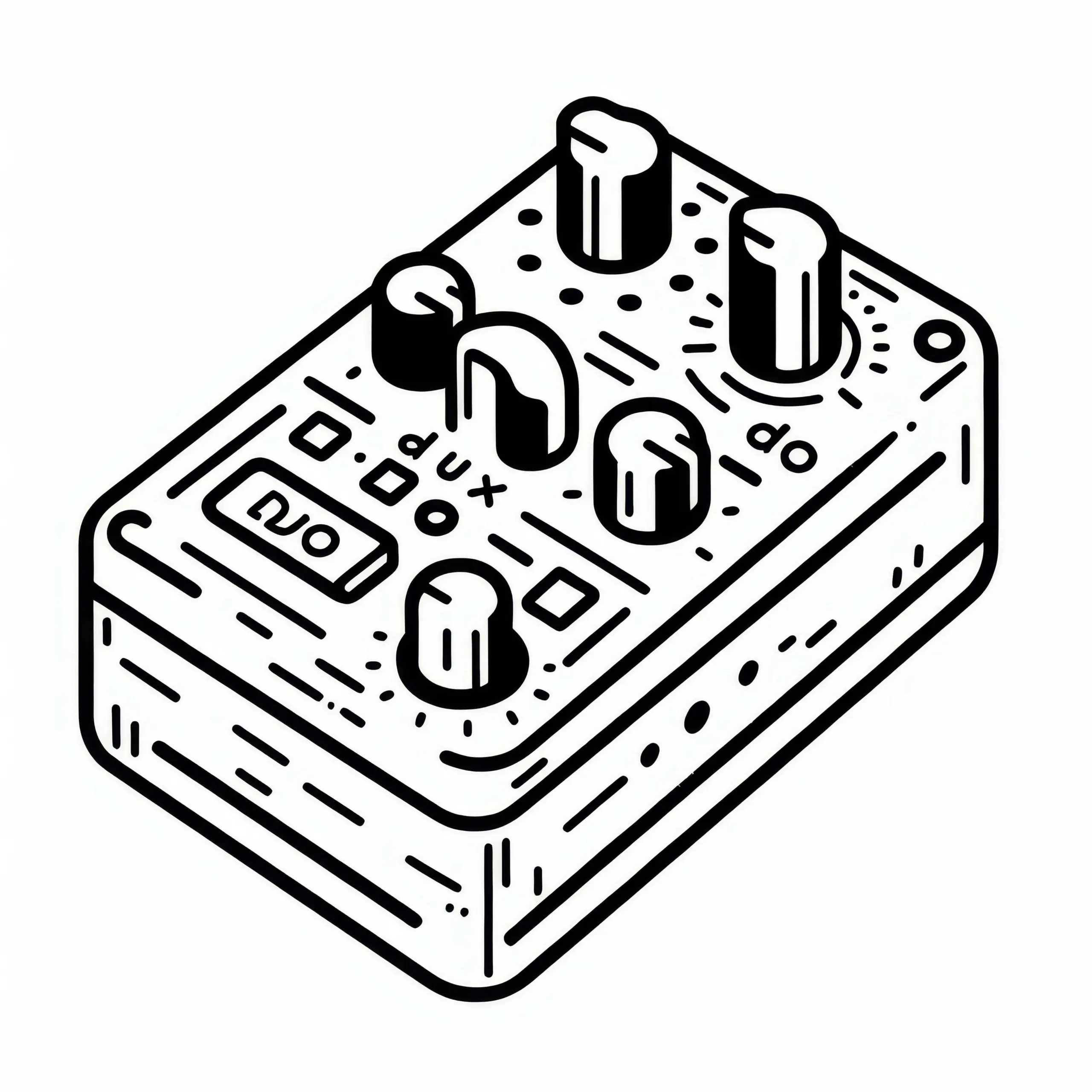 Di-Box Direkte Eingabebox Ausmalbild Zubehör Musikinstrument Kostenlos