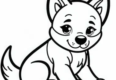 Dingo Ausmalbild Einfach Gratis