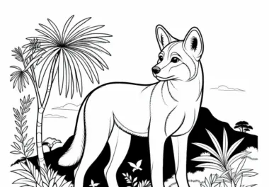 Dingo: kostenlose Ausmalbilder