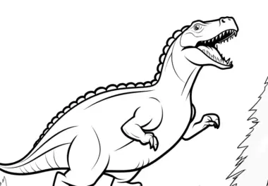Malvorlagen Dinos kostenlos downloaden: Dinosaurier springen & fliegen