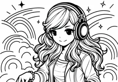 DJ: kostenlose Ausmalbilder