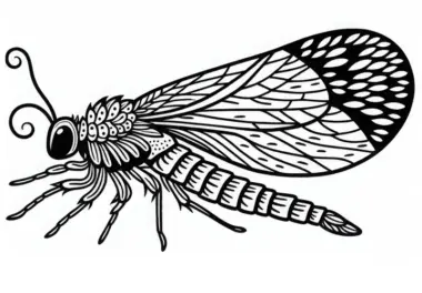 Eintagsfliegen: kostenlose Ausmalbilder