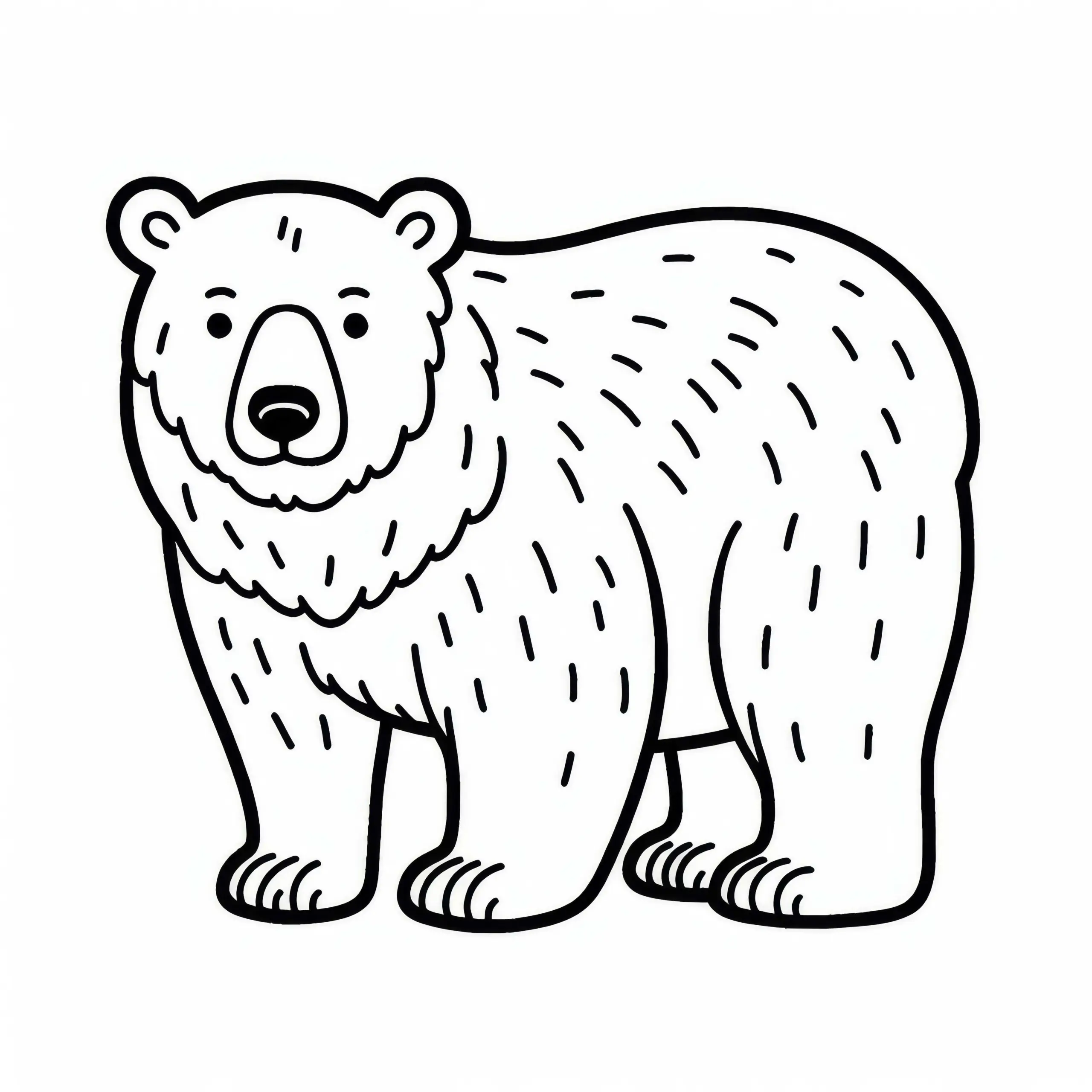 Eisbär Malvorlage Kostenlos (Ausmalbild)