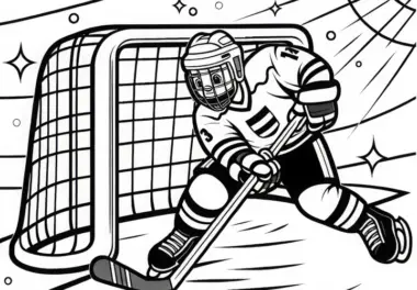 Eishockey: kostenlose Ausmalbilder