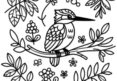 Eisvogel Vogel Europa Malvorlage Kostenlos