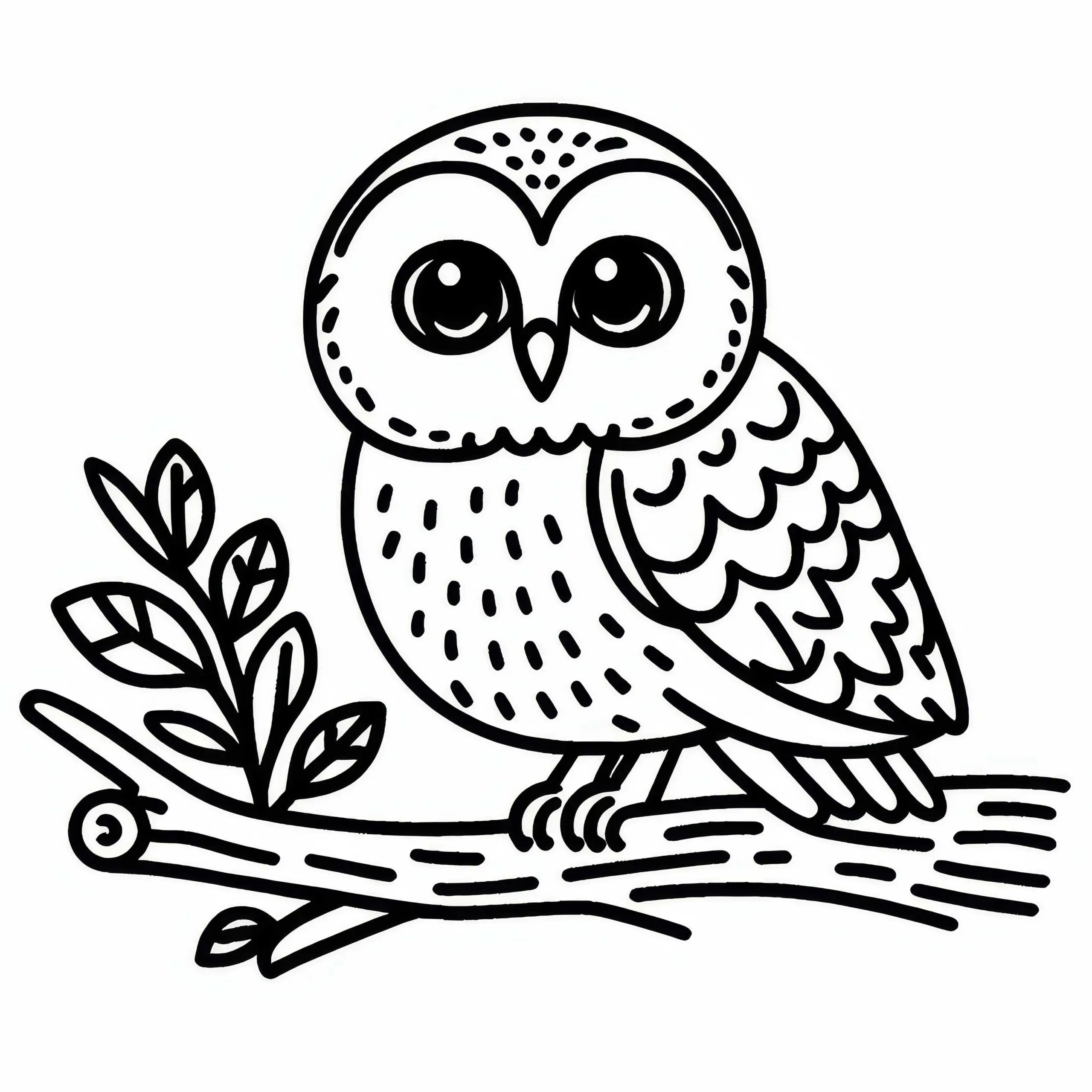 Eule Waldkauz Vogel Europa Ausmalbild Kostenlos