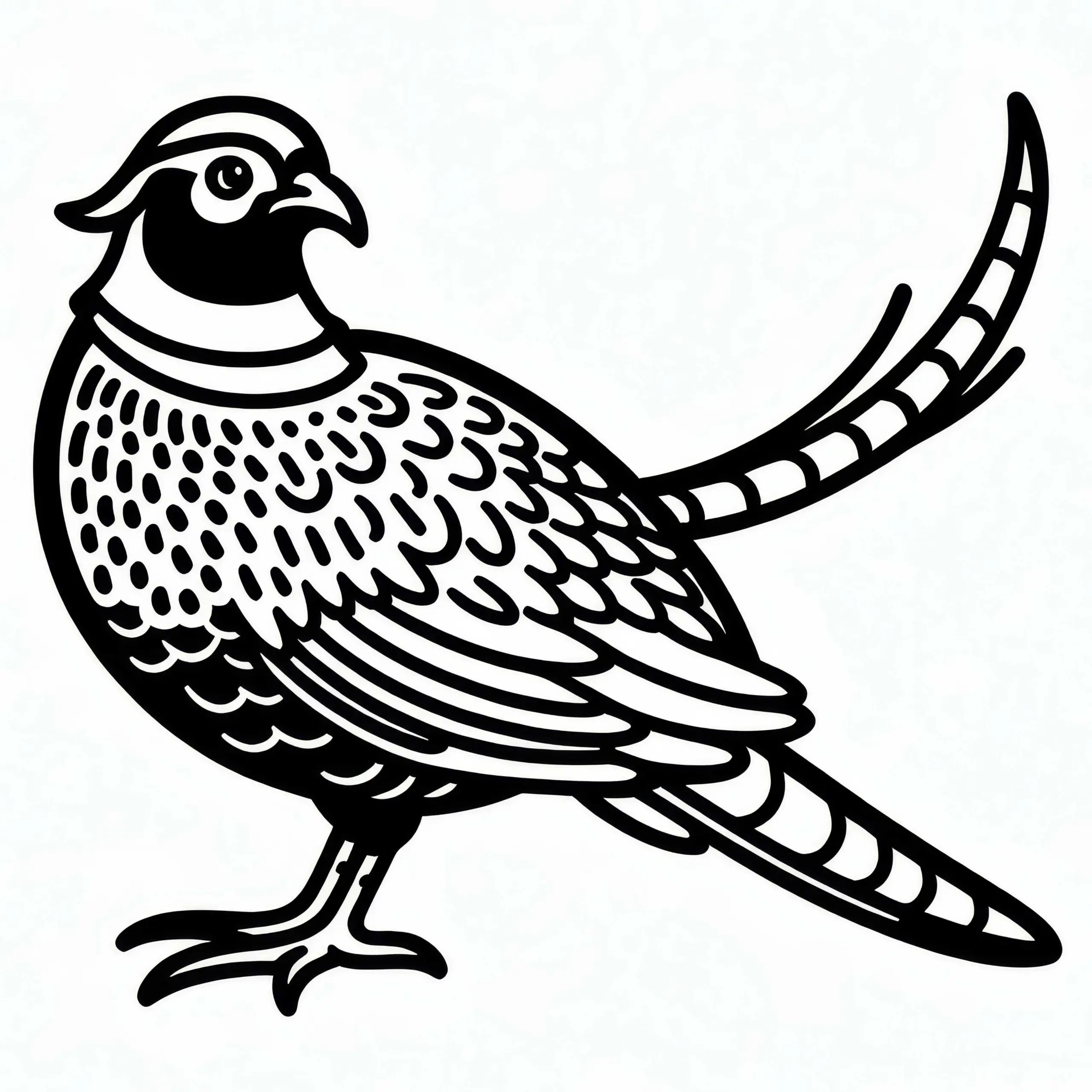 Fasan Vogel Europa Ausmalbild Kostenlos