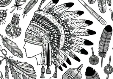 Indianische Kulturen: Ausmalbilder kostenlos ausmalen