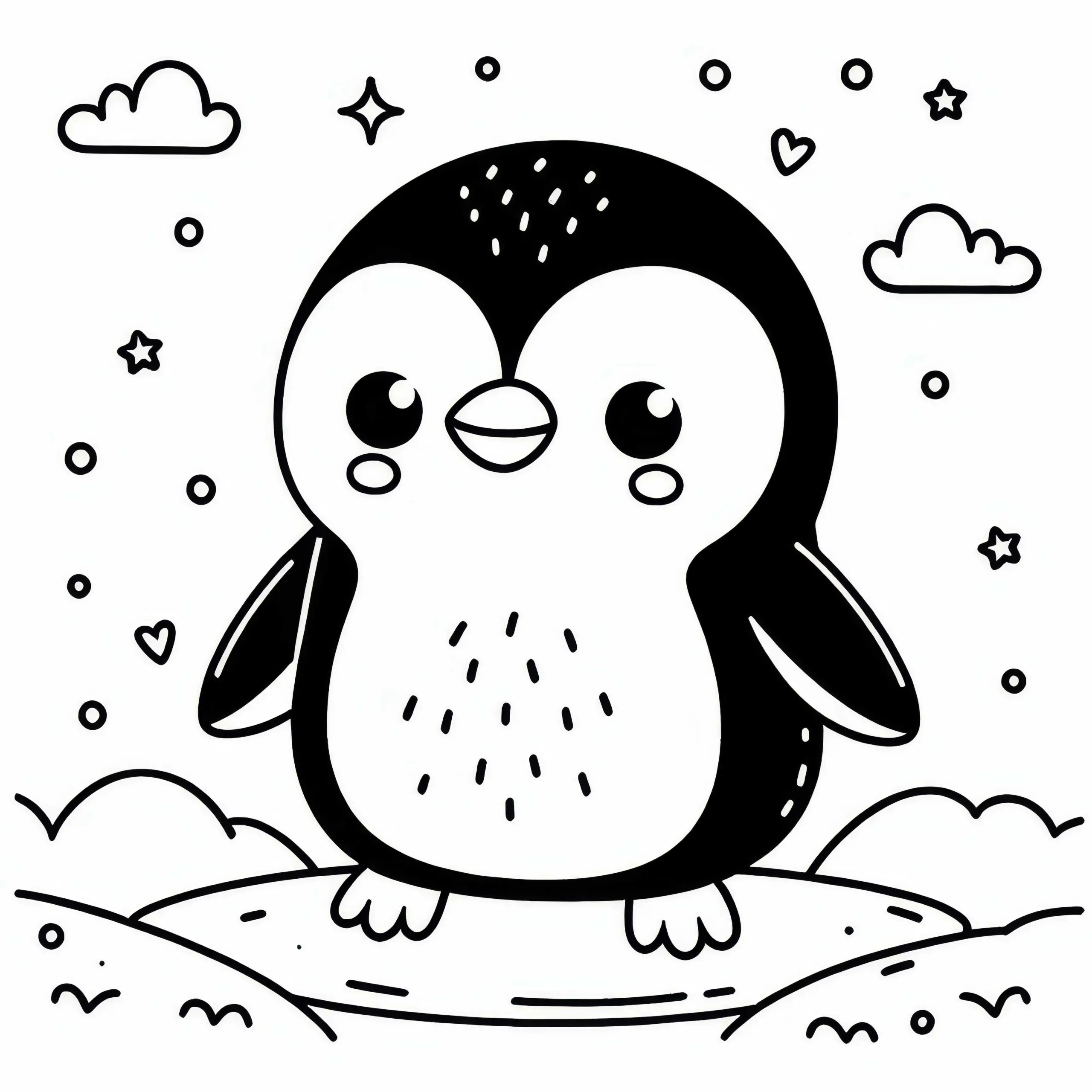 Feenpinguin – Kleiner Vogel aus Australien und Ozeanien – Ausmalbild kostenlos
