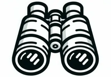 Fernglas eines Rettungsschwimmers – Malvorlage einfach kostenlos
