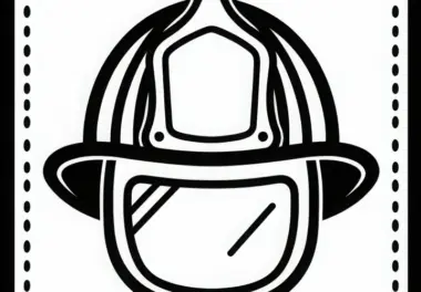 Feuerwehrhelm Malvorlage Einfach Gratis