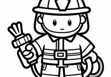 Feuerwehrmann: kostenlose Ausmalbilder