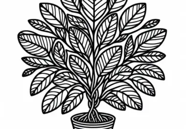 Ficus Malvorlage kostenlos herunterladen