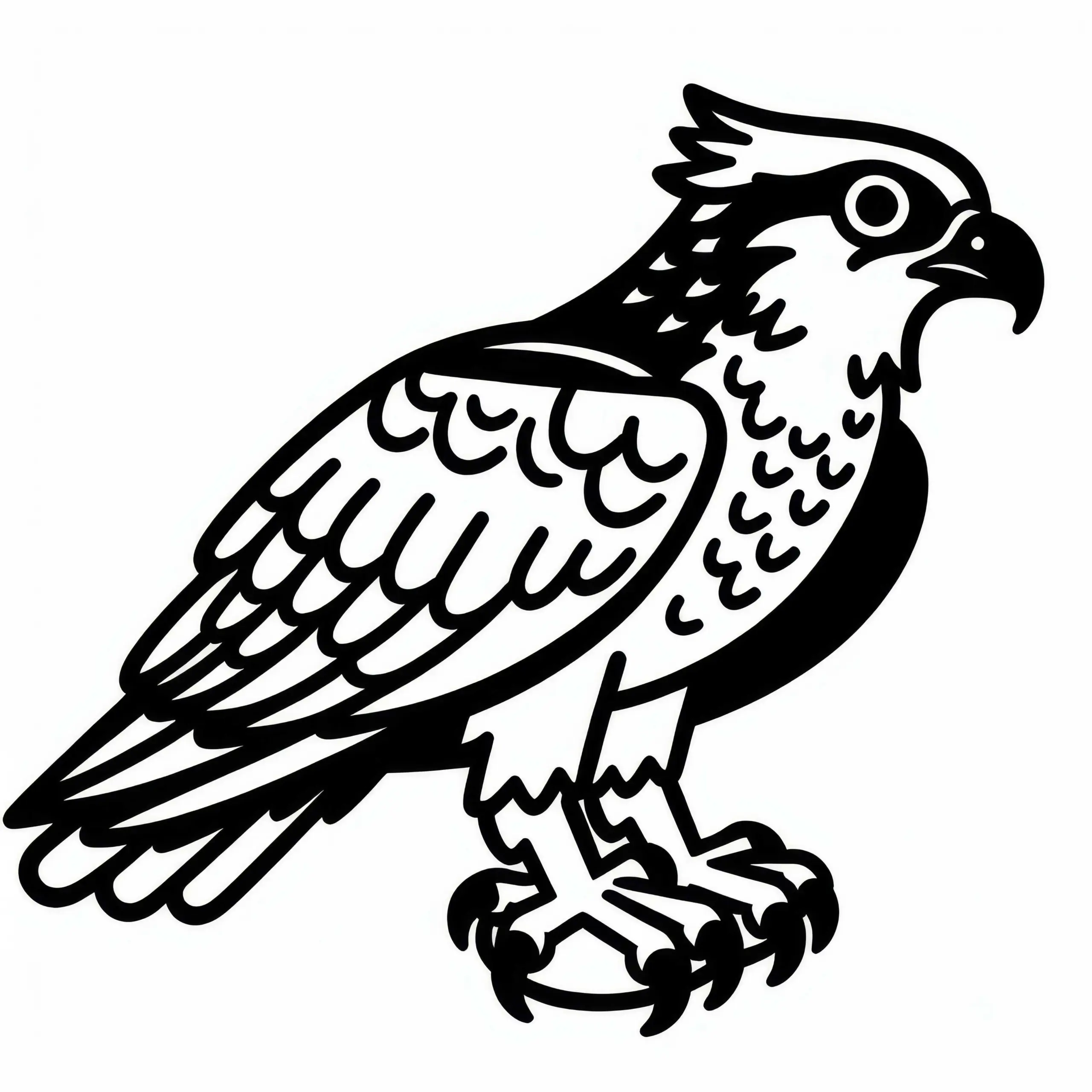Fischadler – Osprey Vogel in Nordamerika als Ausmalbild kostenlos