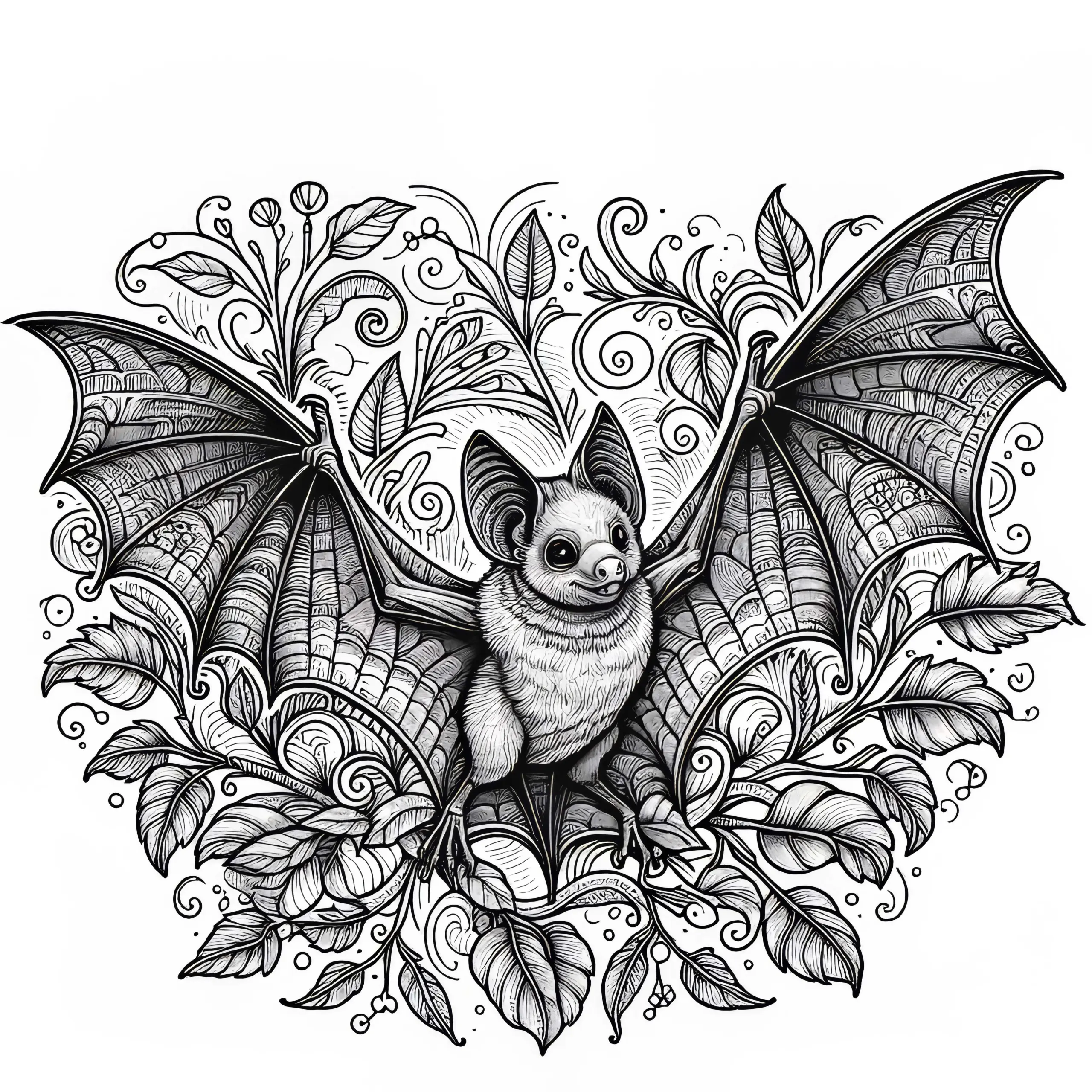Fledermaus Malvorlage: Detailreich und Kostenlos (Ausmalbild)