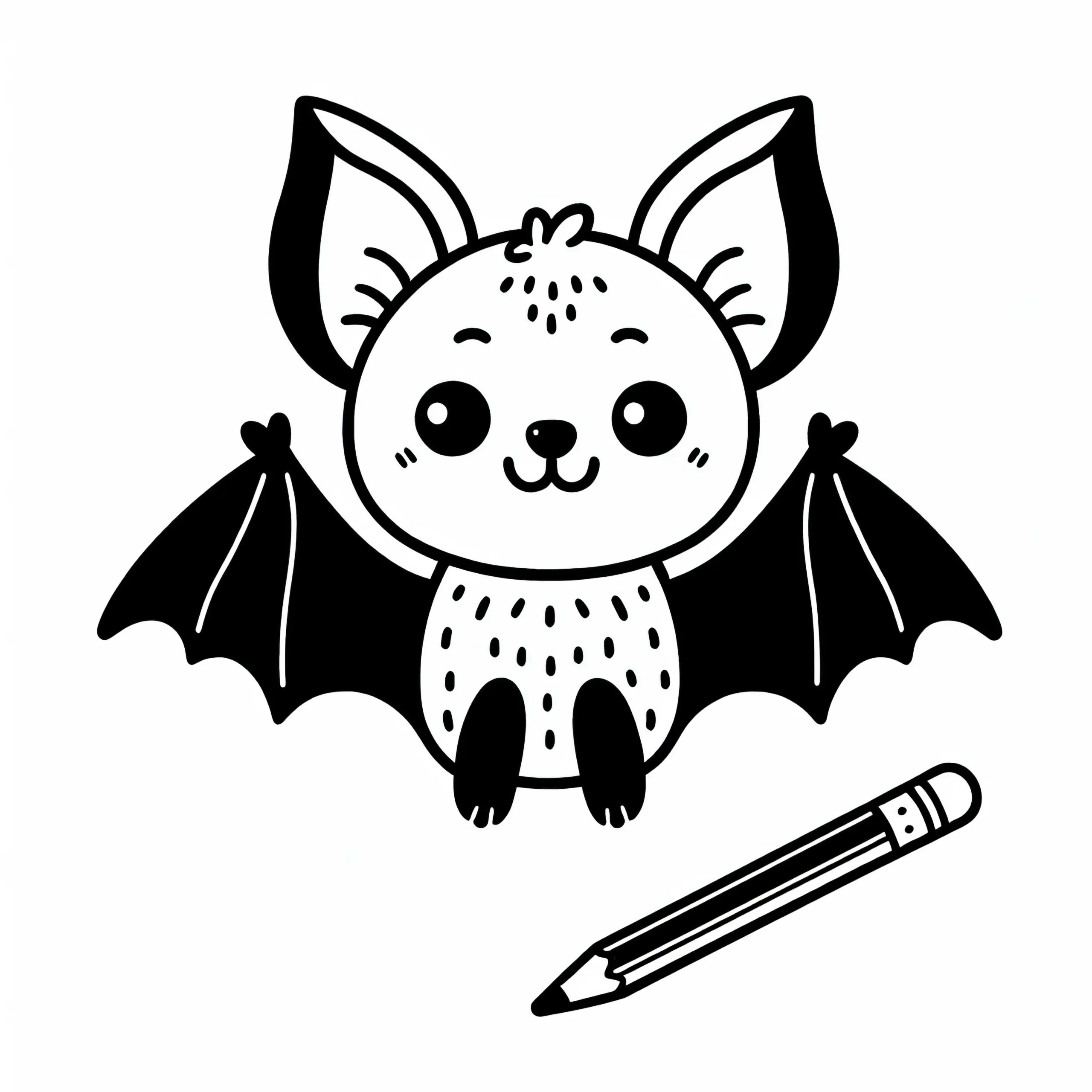 Fledermaus Malvorlage zum Herunterladen (Gratis) (Ausmalbild)