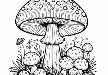 Fliegenpilz Malvorlage – Kostenlose Ausmalbilder für Pilz-Fans