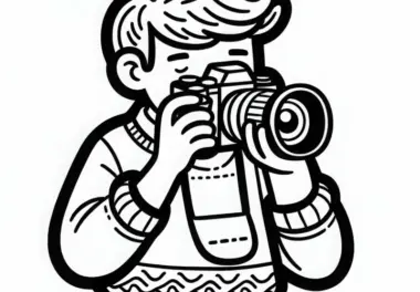 Fotograf: kostenlose Ausmalbilder