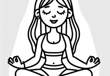 Yoga: kostenlose Ausmalbilder