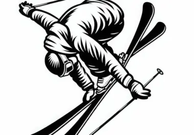 Freestyle-Skiing: kostenlose Ausmalbilder