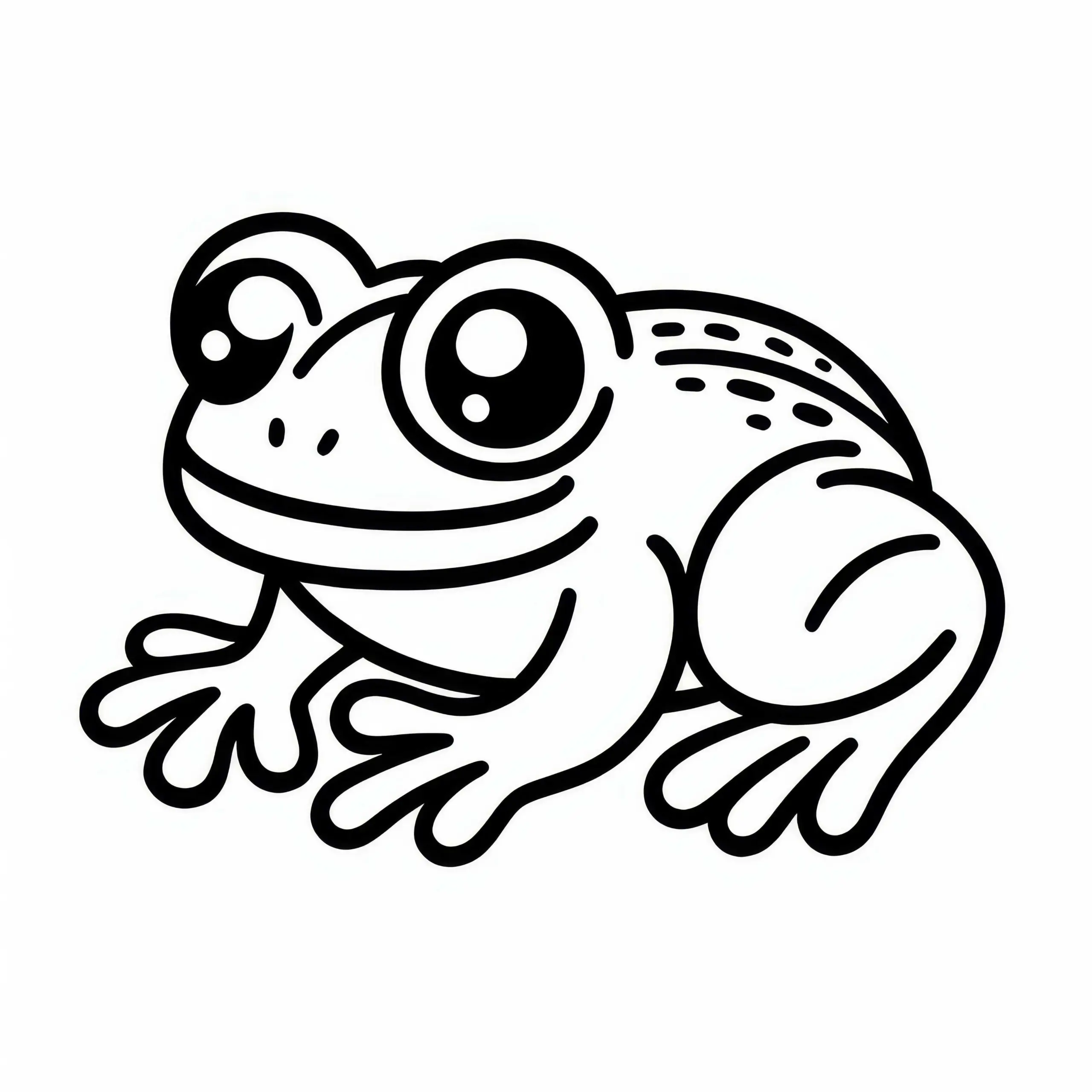 Frosch-Ausmalbild zum Download: Ausmalspaß für Kinder (Kostenlos)
