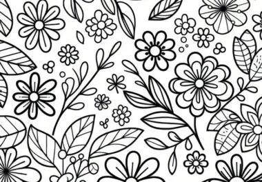Frühling: Mandalas & Muster (Ausmalbilder)
