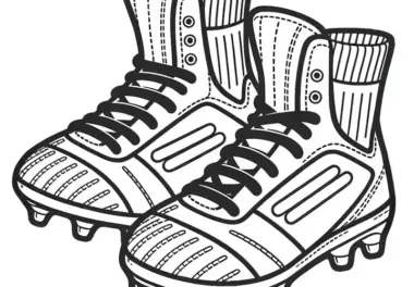 Fußballschuhe Malvorlage Kostenlos