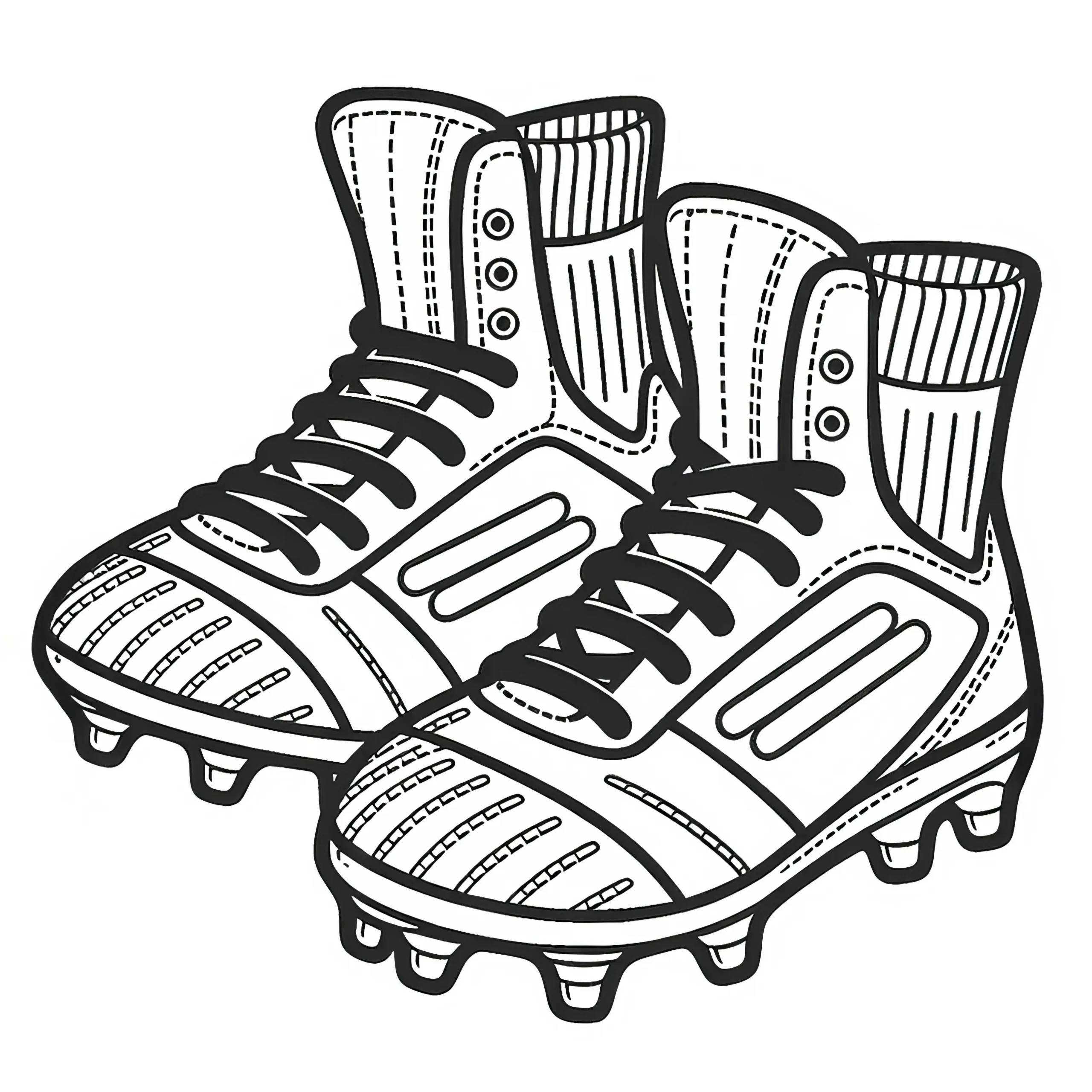 Fußballschuhe Malvorlage Kostenlos (Ausmalbild)