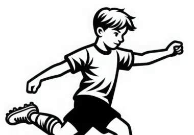 Fußballspieler: kostenlose Ausmalbilder