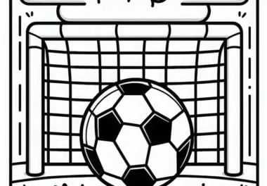 Fußballtor Malvorlage Einfach Gratis