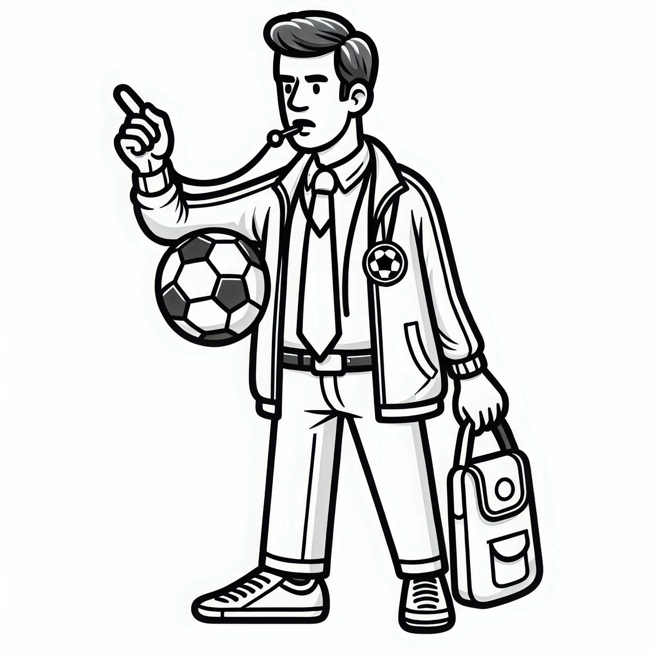 Fußballtrainer Malvorlage Kostenlos – Lade Dir Das Ausmalbild Noch Heute Herunter