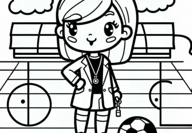 Fußballtrainer: kostenlose Ausmalbilder