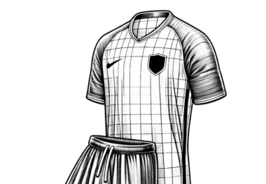 Fussballtrikot und Shorts Ausmalbild – Detailreich und Gratis