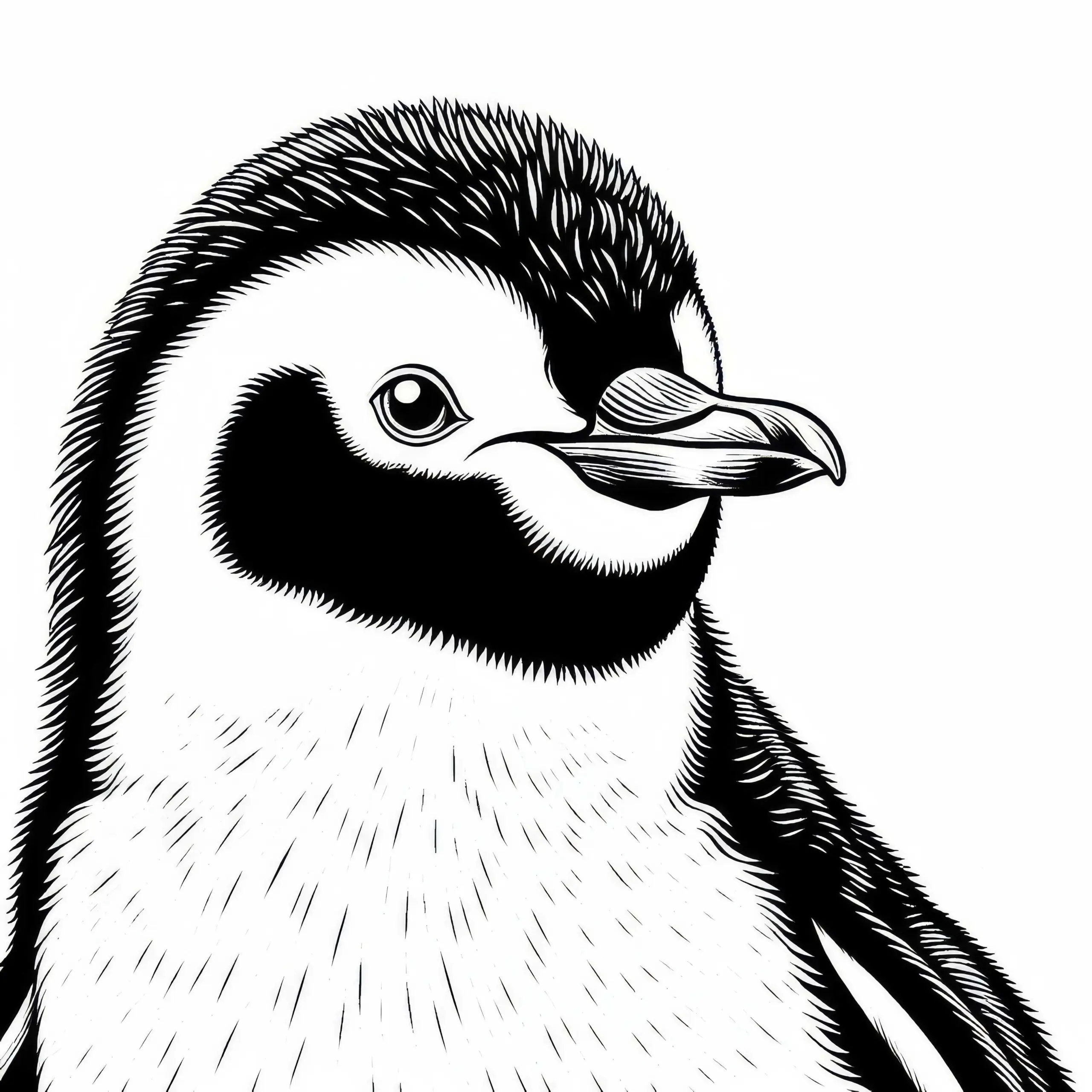 Galapagos Pinguin Malvorlage Kostenlos (Ausmalbild)