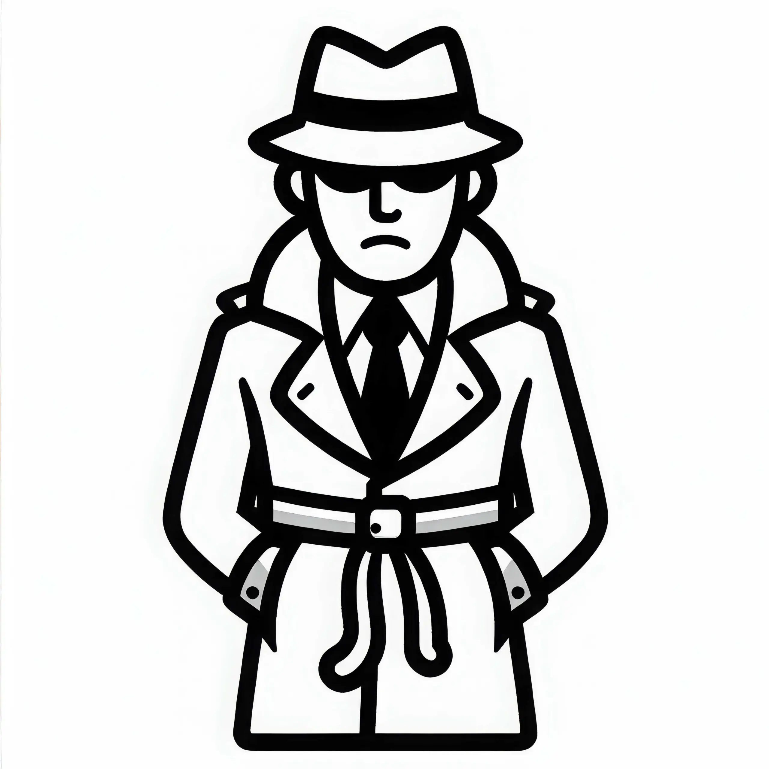 Gangster Malvorlage kostenlos (Ausmalbild)