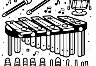 Glockenspiel Malvorlage für Schlaginstrumente Kostenlos