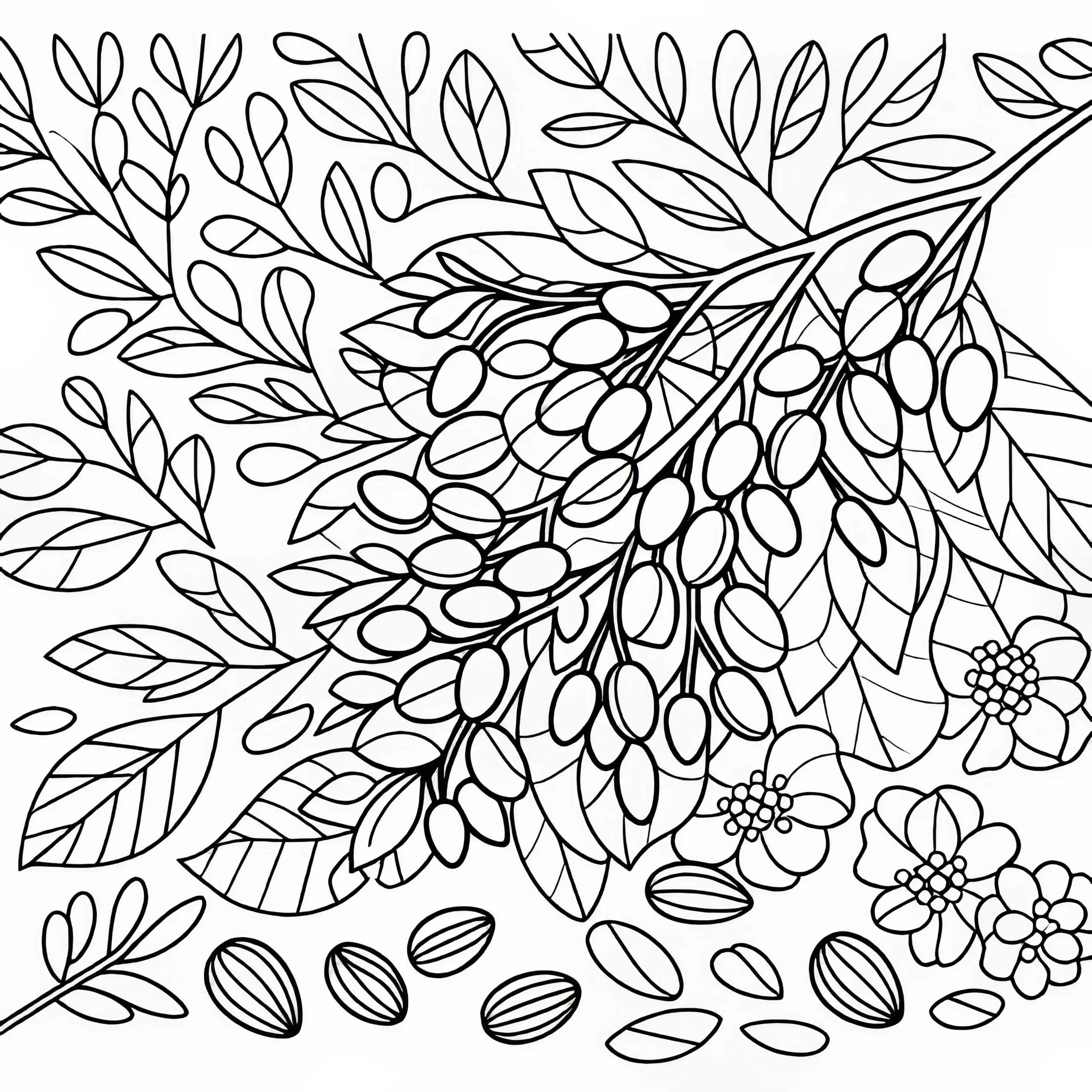 Gojibeeren Malvorlage Kostenlos (Ausmalbild)