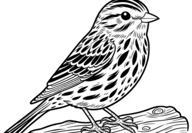 Goldammer Vogel Europa Malvorlage Kostenlos herunterladen