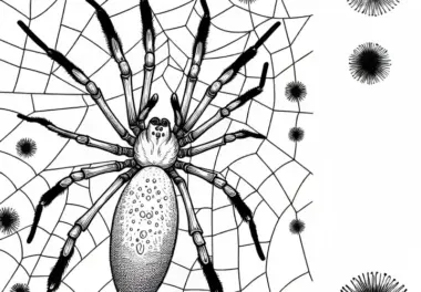 Goldene Seidenspinne Nephila Clavipes Malvorlage Gratis